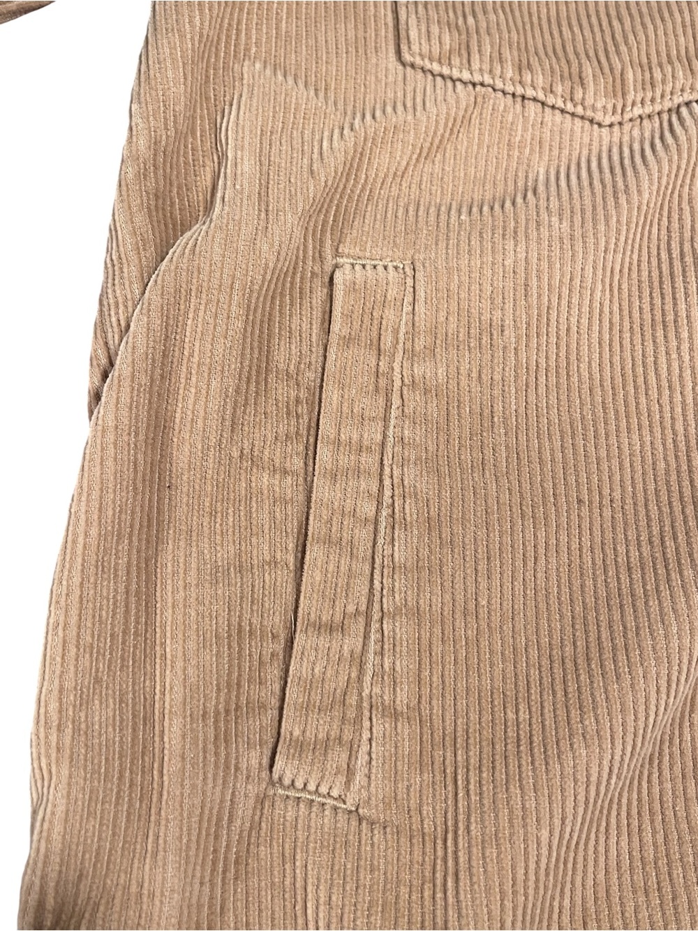 Hollister Hooded Corduroy Shacket Jacket Tan Snap Front Women’s Small - Picture 4 of 8